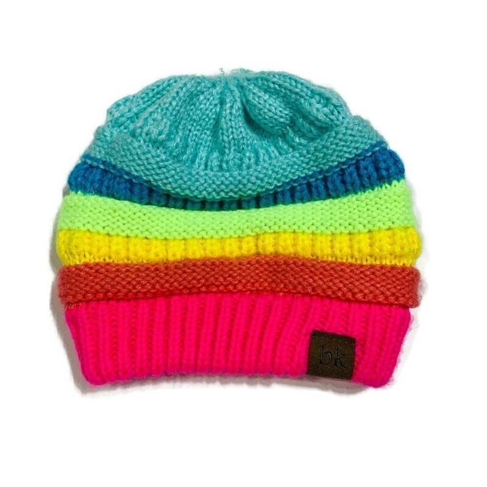 Kids colourful‎ striped knitted hat